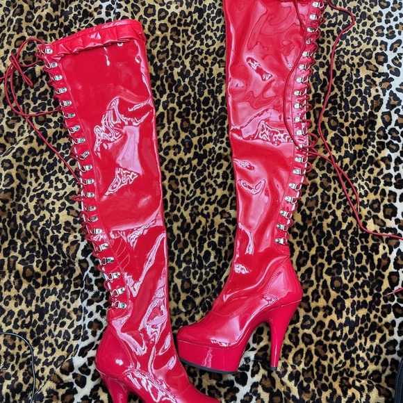 Pleaser Delight 3063 thigh high boots - Picture 1 of 9